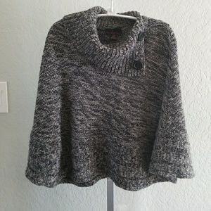 Knitted poncho